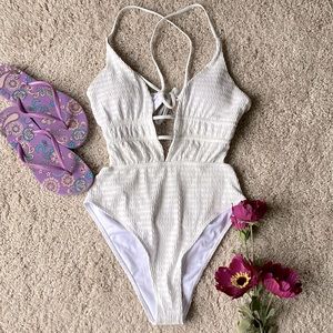 SHEIN | White One-Piece Swimsuit